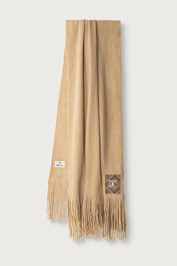 Шарф жіночий Barbour колір бежевий