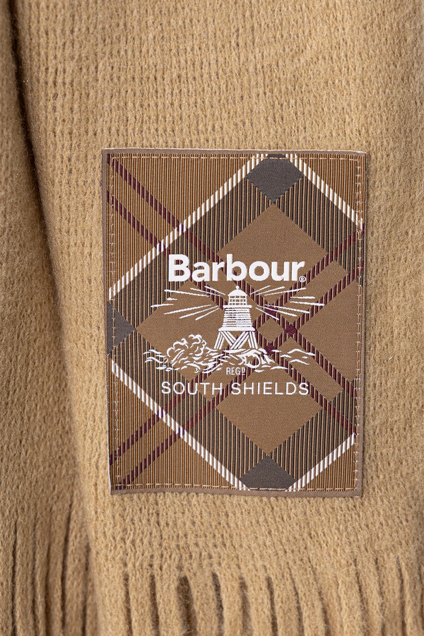Шарф жіночий Barbour колір бежевий фото 2