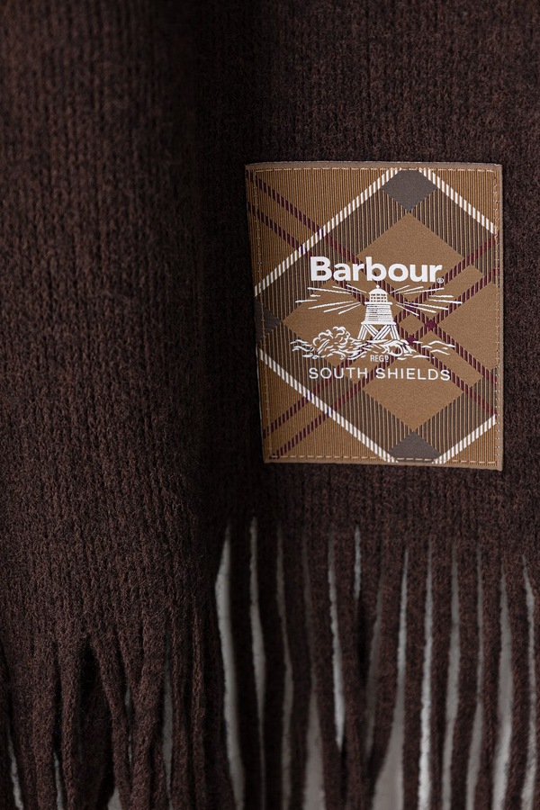 Шарф жіночий Barbour колір коричневий фото 2
