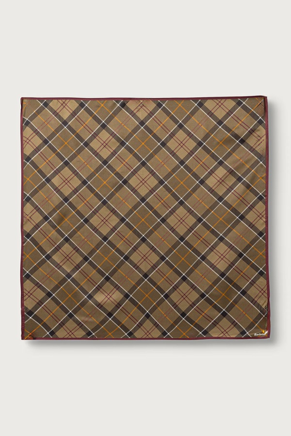 Хустка на шию жіноча Barbour колір зелений