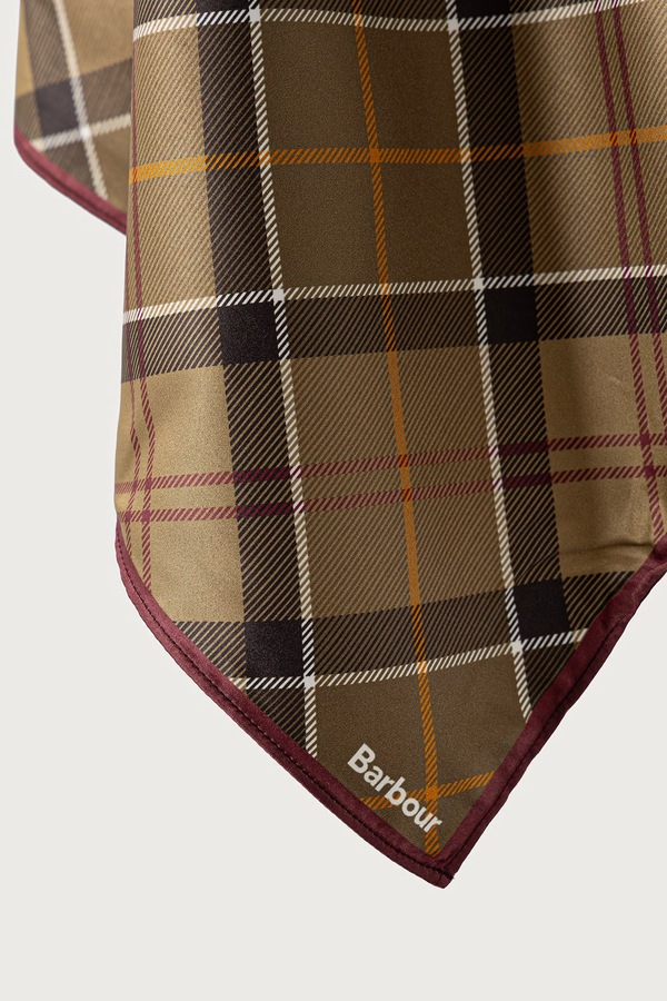 Хустка на шию жіноча Barbour колір зелений фото 2