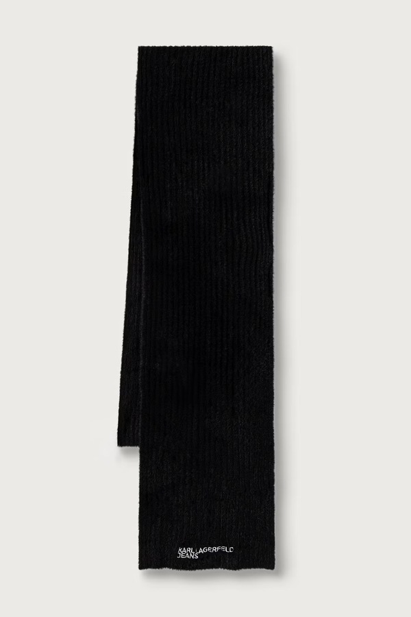 Шарф жіночий Karl Lagerfeld Jeans колір чорний