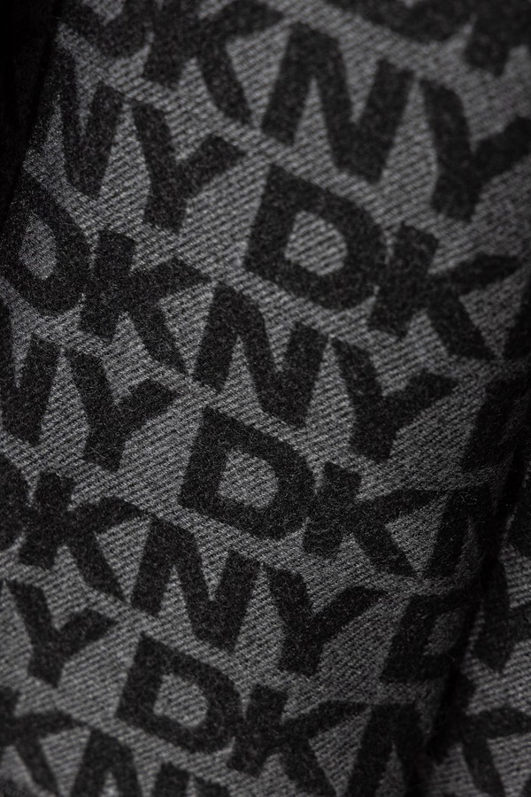 Шарф жіночий з віскозою DKNY колір чорний фото 2