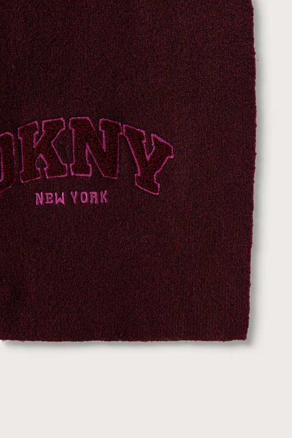 Шарф жіночий DKNY колір бордовий фото 2