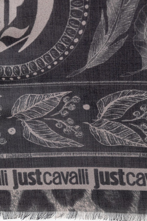 Платок женская из модала Just Cavalli цвет черный
