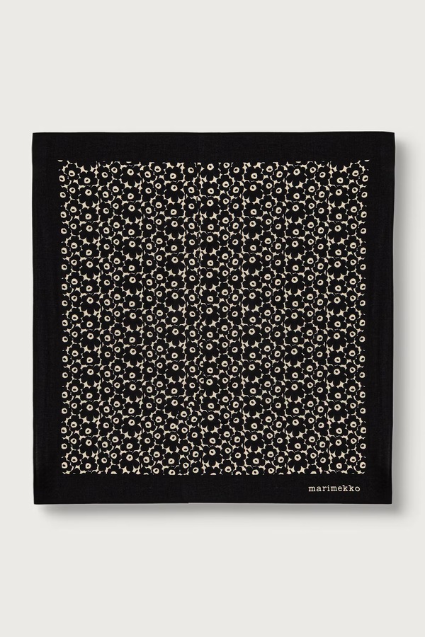 Платок на шею женская хлопковая Marimekko цвет черный