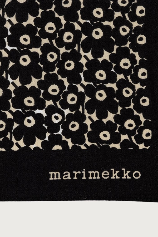 Хустка на шию жіноча бавовняна Marimekko колір чорний фото 2