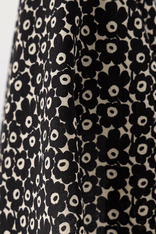 Хустка на шию жіноча бавовняна Marimekko колір чорний фото 4