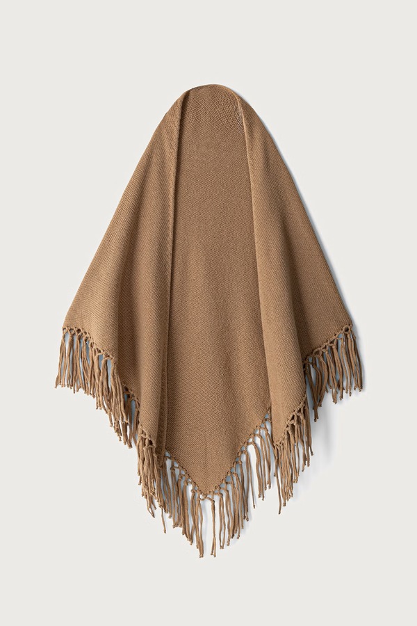 Шарф жіночий вовняний Weekend Max Mara WKATORNADO колір коричневий