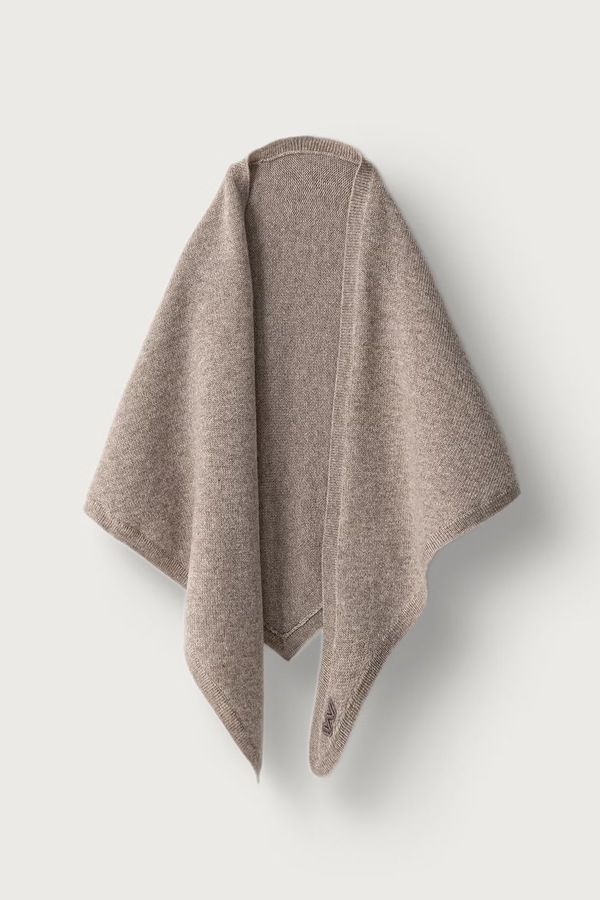 Хустка на шию жіноча кашемірова Weekend Max Mara WKABOSSO колір коричневий