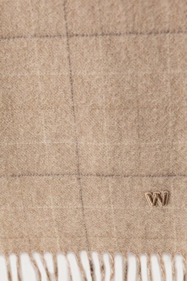 Шарф кашеміровий Weekend Max Mara WKACATONE колір коричневий фото 3