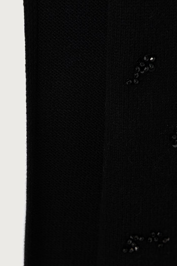 Шарф жіночий з віскозою Armani Exchange колір чорний фото 2