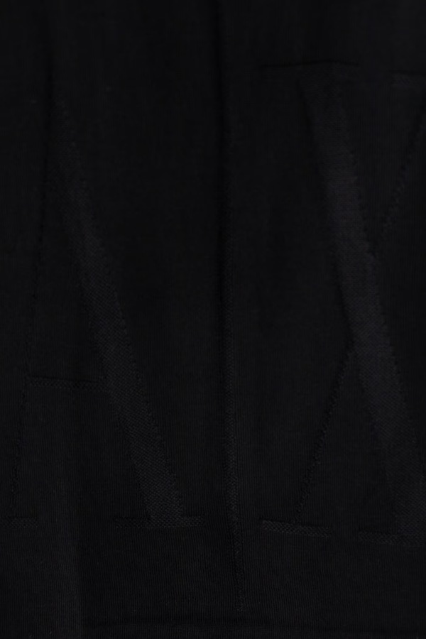 Шарф жіночий вовняний Armani Exchange колір чорний фото 2