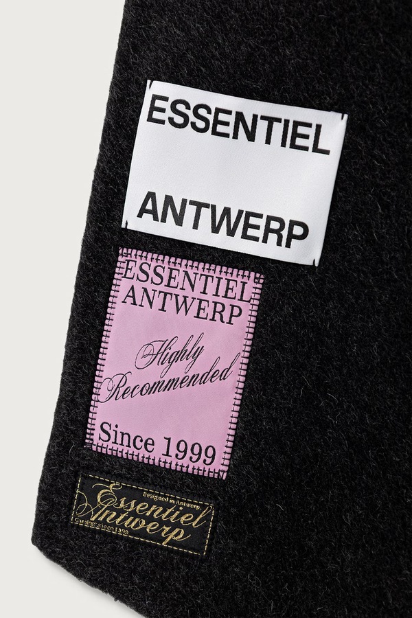 Шарф жіночий з вовною Essentiel Antwerp Kaap колір сірий фото 3
