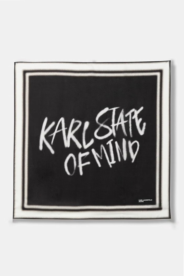 Платок женская Karl Lagerfeld Jeans цвет черный