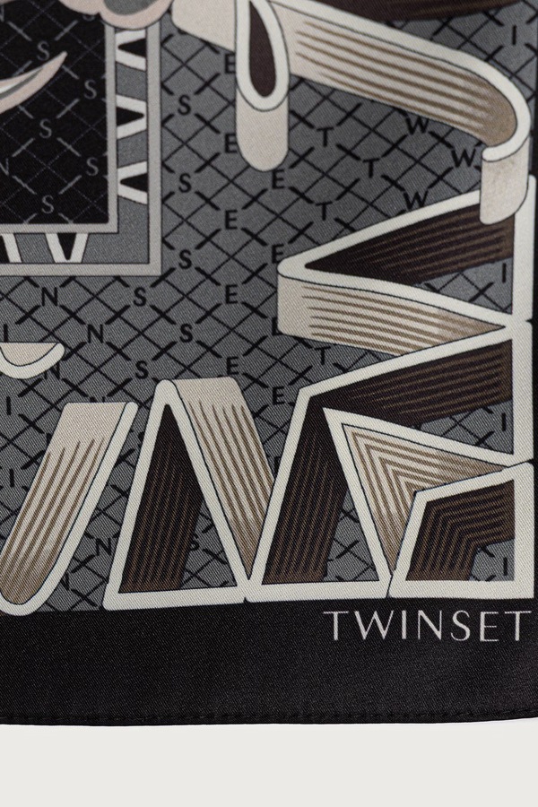 Хустка на шию жіноча Twinset колір чорний