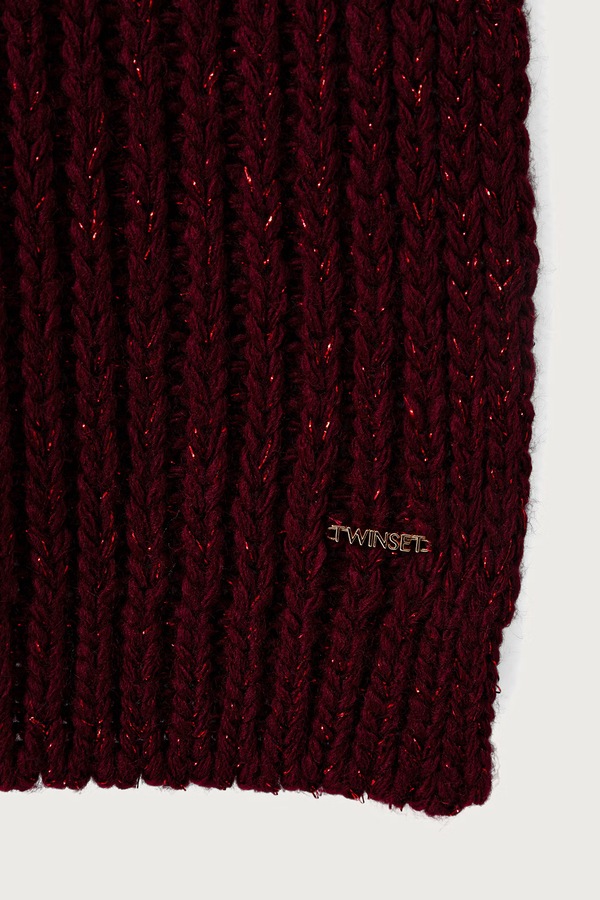 Шарф жіночий Twinset колір бордовий