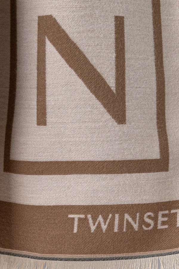 Шаль жіноча Twinset колір бежевий фото 2