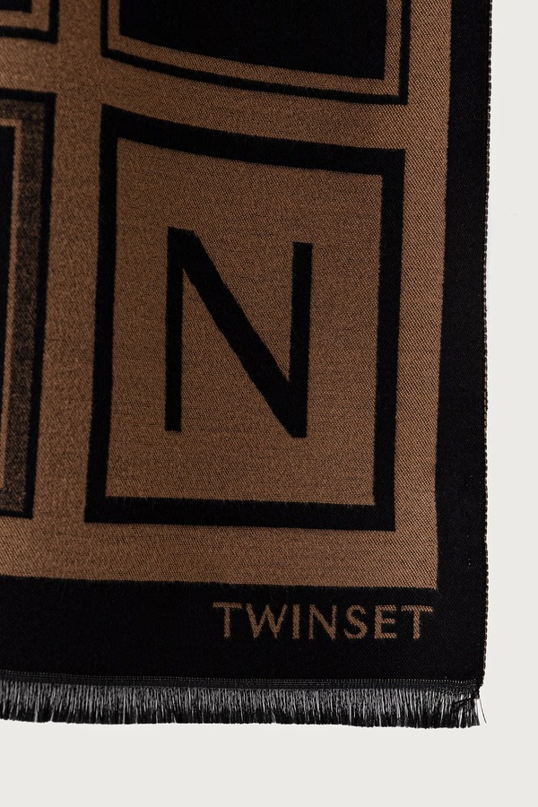 Шаль жіноча Twinset колір чорний