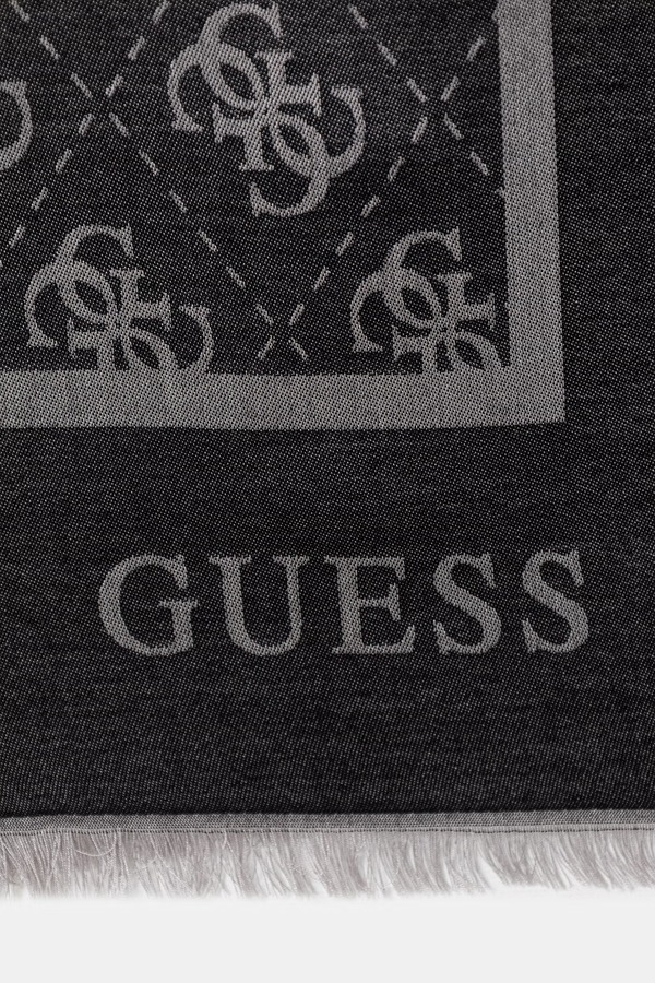 Шаль жіноча з віскози Guess колір чорний