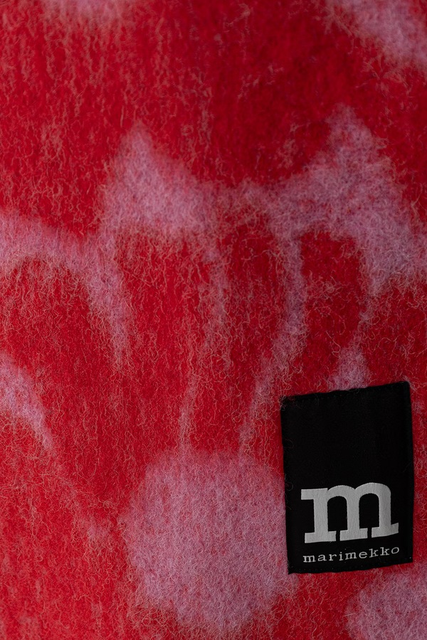 Шарф жіночий з вовною Marimekko колір рожевий