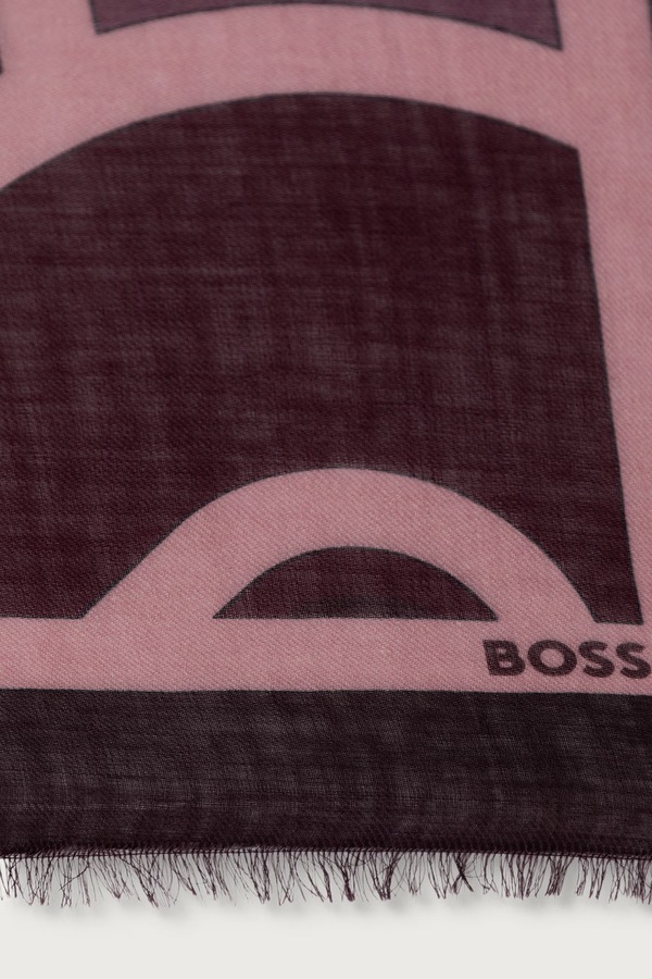 Хустка жіноча вовняна BOSS Reneva_P_100*100 колір червоний