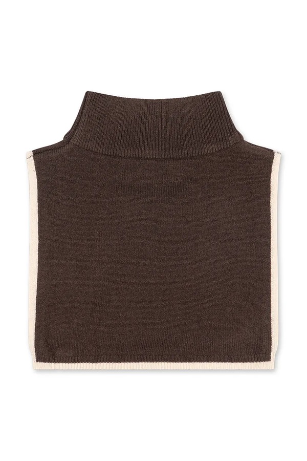 Снуд дитячий вовняний Konges Sløjd COLLETTE NECKWARMER колір коричневий