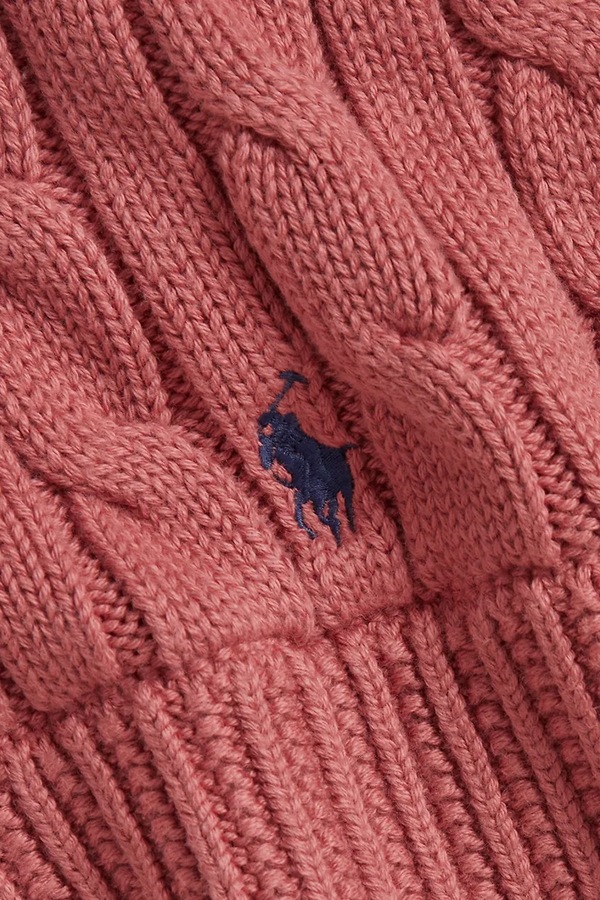 Шарф дитячий з бавовною Polo Ralph Lauren колір рожевий фото 2