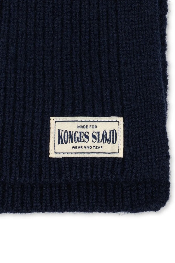 Снуд дитячий вовняний Konges Sløjd BASIL NECKWARMER колір темно-синій фото 2