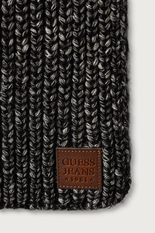 Шарф з додаванням вовни Guess Jeans колір чорний
