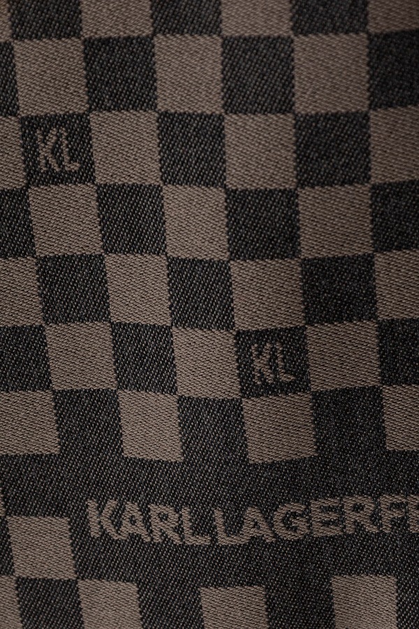 Шарф чоловічий з вовною Karl Lagerfeld колір коричневий