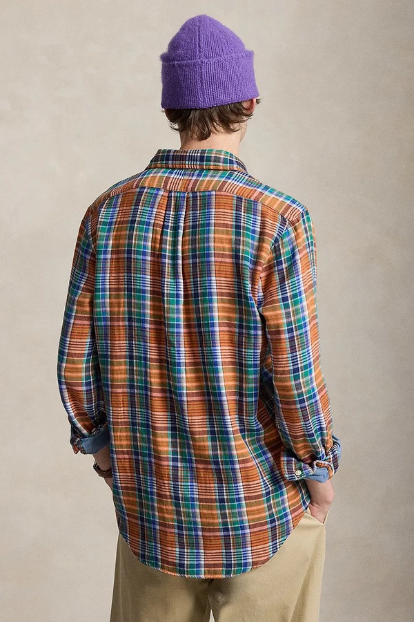Чоловіче бавовняне Polo Ralph Lauren колір барвистий фото 2