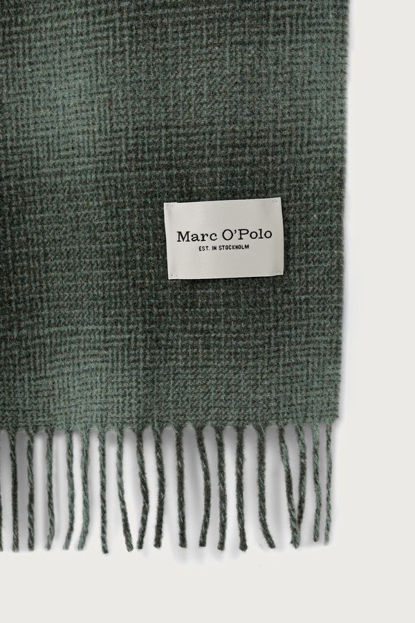 Шарф чоловічий вовняний Marc O'Polo колір зелений
