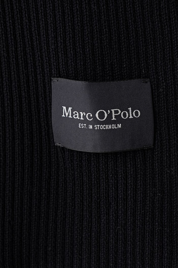 Чоловічий бавовняний шарф Marc O'Polo колір чорний фото 2