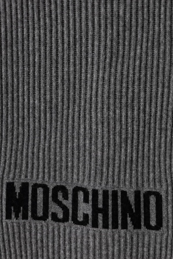 Шарф мужской с шерстью Moschino цвет серый