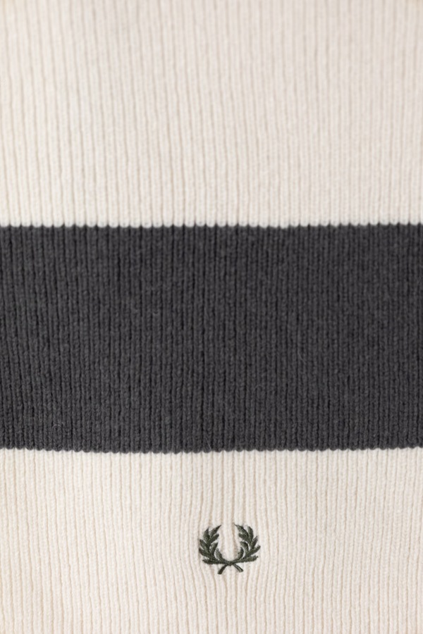 Шарф шерстяной Fred Perry цвет бежевый фото 2