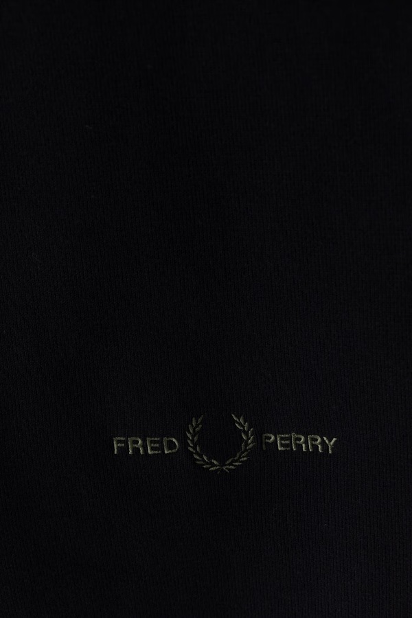 Шарф с хлопком Fred Perry цвет черный фото 2
