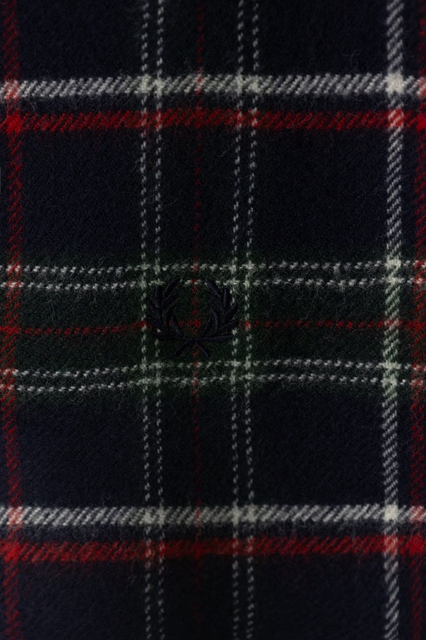 Шарф вовняний Fred Perry колір темно-синій фото 2