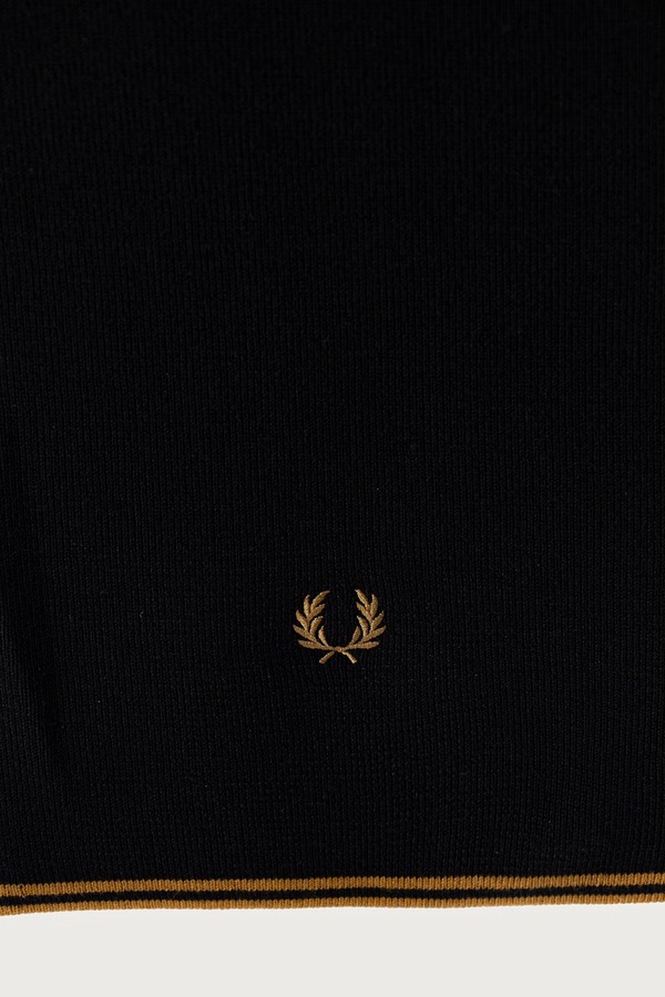 Шарф з вовною Fred Perry колір чорний