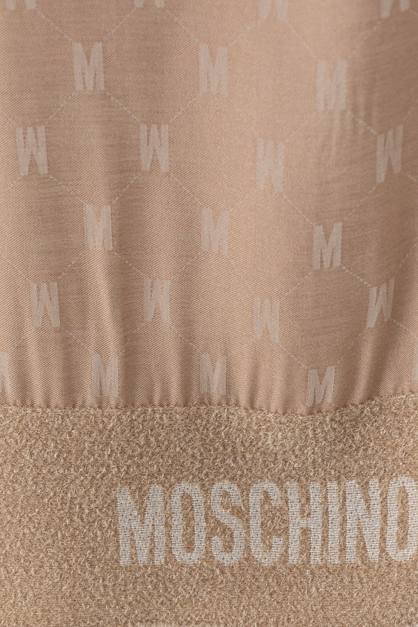 Шарф Moschino колір бежевий