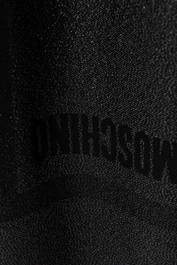 Шарф з вовною Moschino колір чорний
