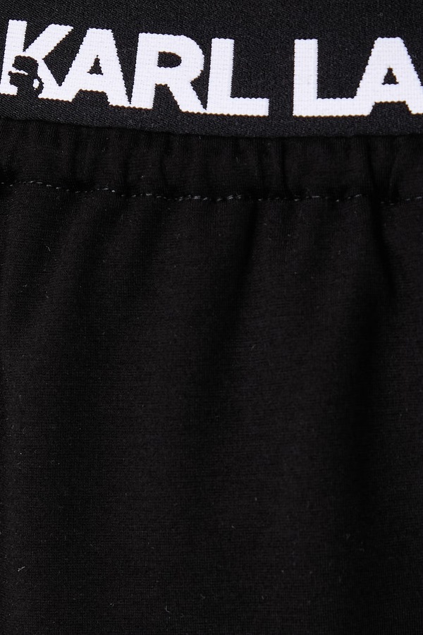 Спідниця з віскозою Karl Lagerfeld Jeans колір чорний фото 4