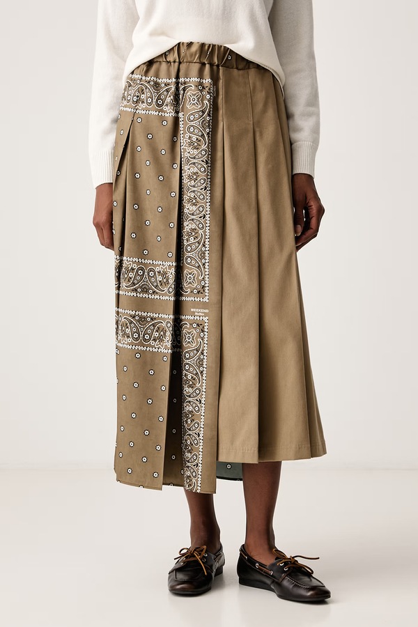 Спідниця-кльош Weekend Max Mara WKDCECI колір зелений