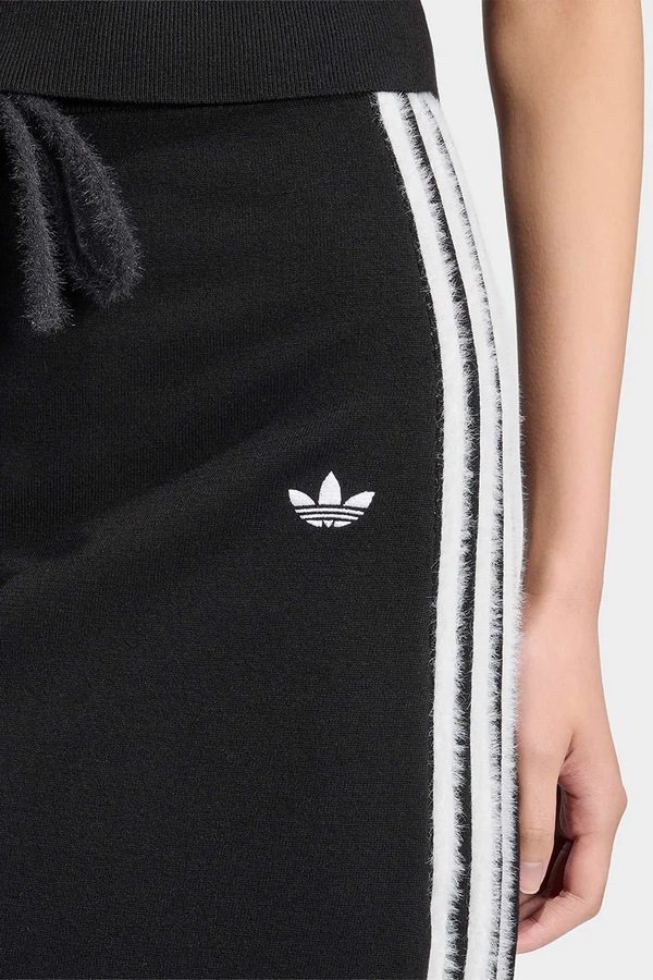 Спідниця з віскозою adidas Originals колір чорний фото 4