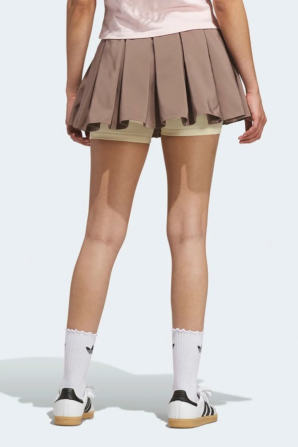 Спідниця adidas Originals колір коричневий