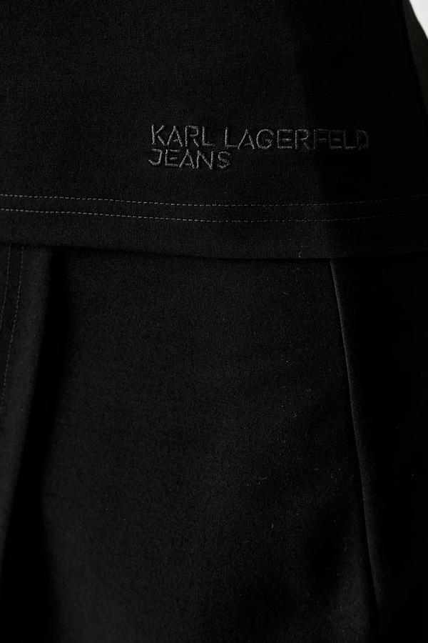 Спідниця-олівець з віскозою Karl Lagerfeld Jeans колір чорний фото 4