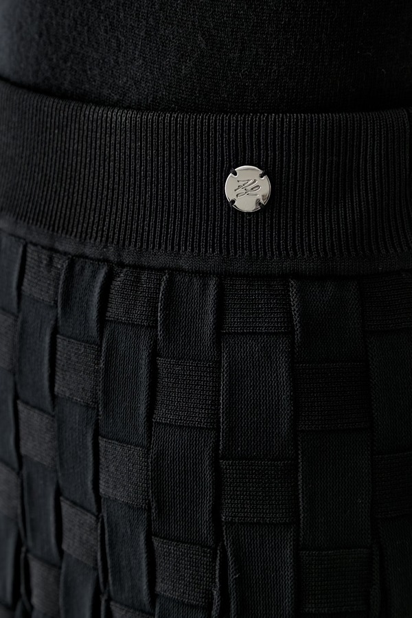Спідниця-кльош з віскозою Karl Lagerfeld колір чорний фото 4