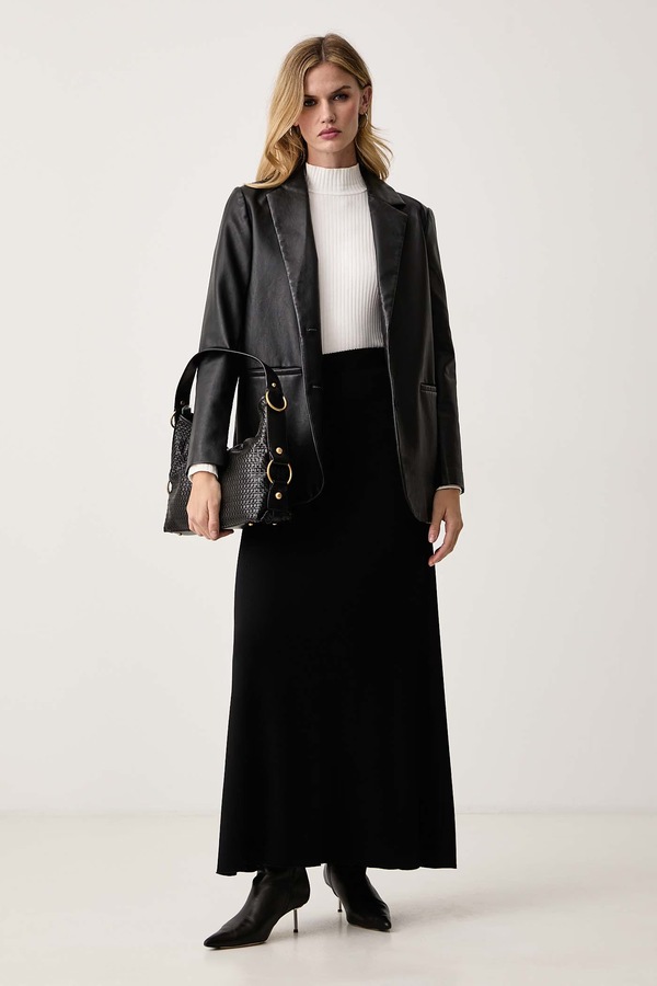 Спідниця з віскозою Ermanno Scervino LIFE колір чорний