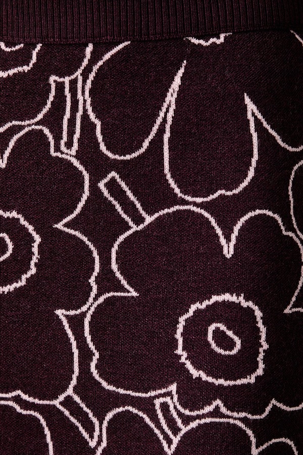 Трикотажна спідниця з вовною Marimekko колір фіолетовий фото 4