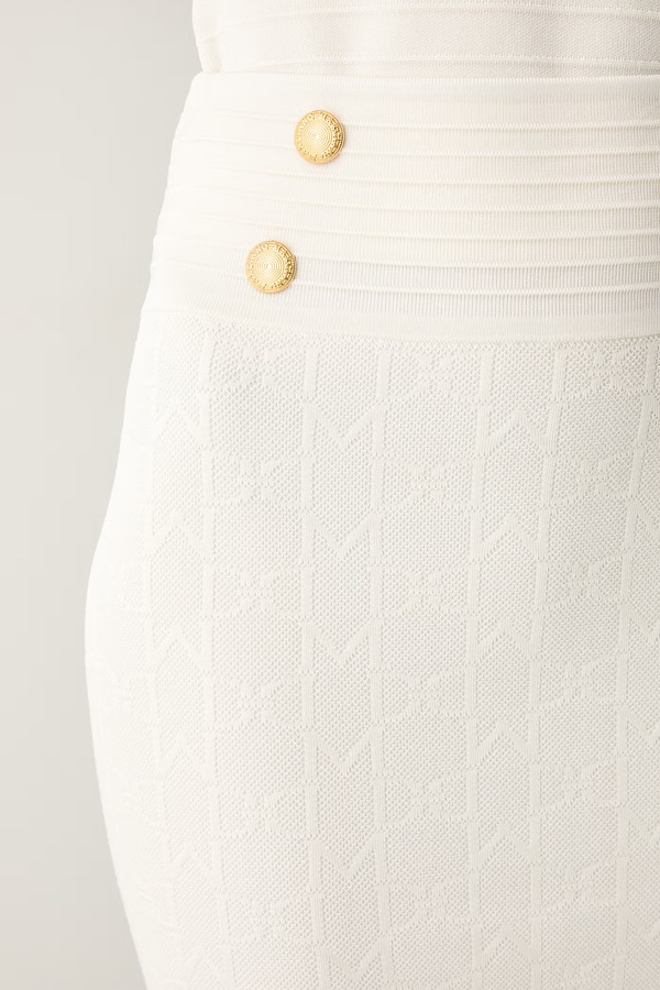 Спідниця-олівець з віскозою Marciano by Guess YAMNA колір бежевий фото 4